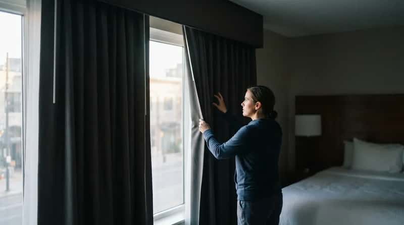 #13 - They Check Blackout Curtains For Light Gaps (Image Credits: Gemini)