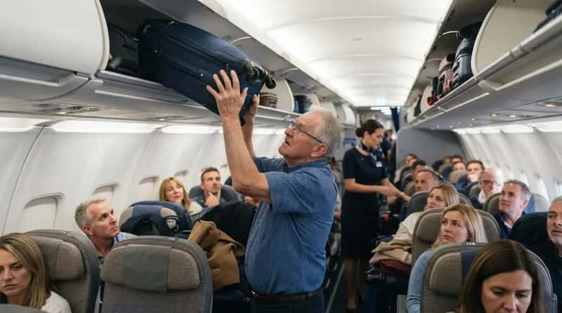#9 - The Overhead Bin Standoff Nobody Warns You About (Image Credits: Gemini)