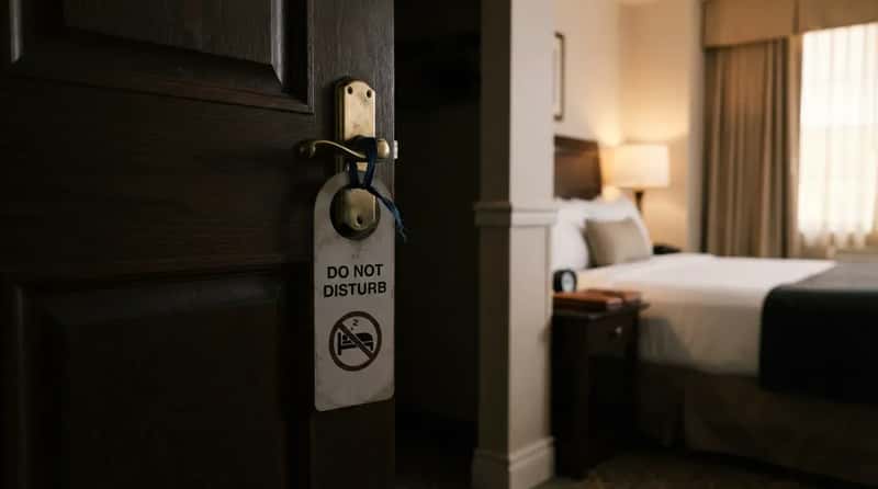 #13 - The Do Not Disturb Sign That Never Leaves the Door (Image Credits: Gemini)