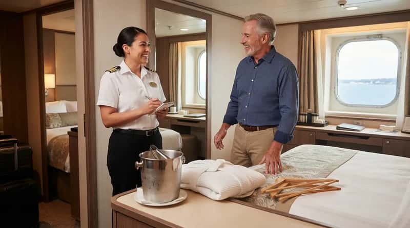 2. Requesting the Same Small Favors From Their Cabin Steward Every Trip (Image Credits: Gemini)