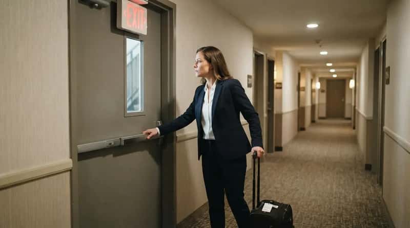 #8 - They Locate the Nearest Exit and Stairwell (Image Credits: Gemini)
