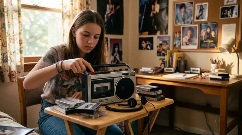 #8 - Recording Songs Off the Radio Onto Cassette Tape (Image Credits: Gemini)