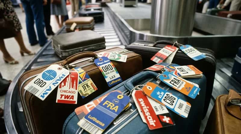 #14 - Baggage Tags Were Colorful and Collectible (Image Credits: Gemini)