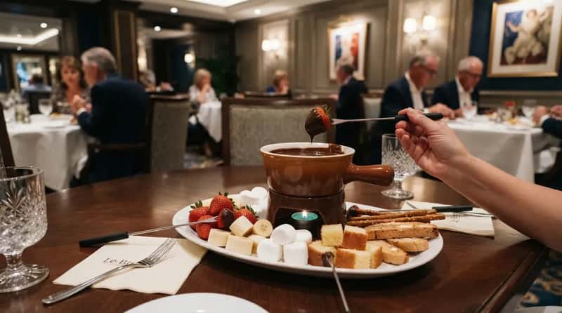 #9 - Chocolate Fondue at Le Bistro, the Specialty Dessert Fans Won't Let Go (Image Credits: Gemini)