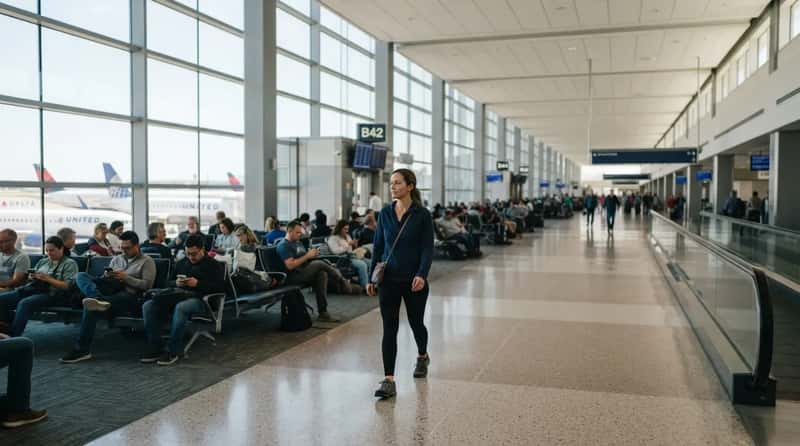 #15 - Walk a Slow Lap Around the Terminal Instead of Scrolling (Image Credits: Gemini)