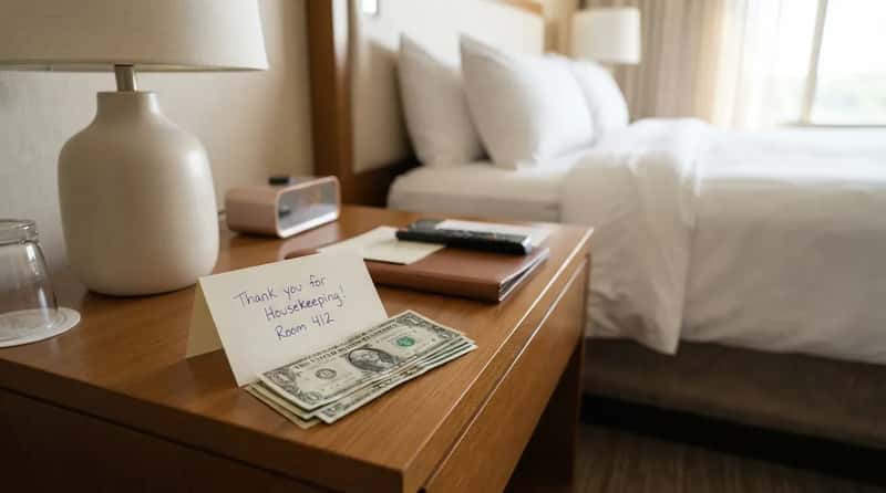 #13 - They Tip Housekeepers Daily, in Cash, With a Note (Image Credits: Gemini)