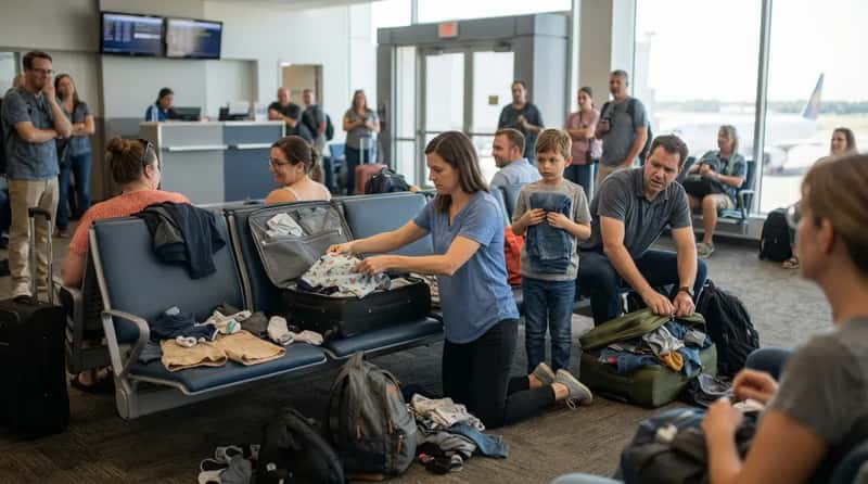 #14 - Folding Laundry in the Departure Lounge (Image Credits: Gemini)