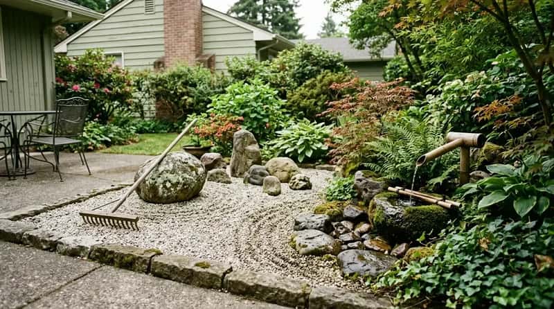 #3 - The Japanese-Inspired Zen Garden Corner (Image Credits: Gemini)