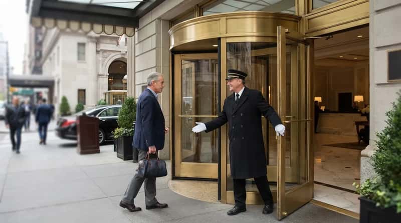 #3 - Hesitating at Automatic or Revolving Doors (Image Credits: Gemini)