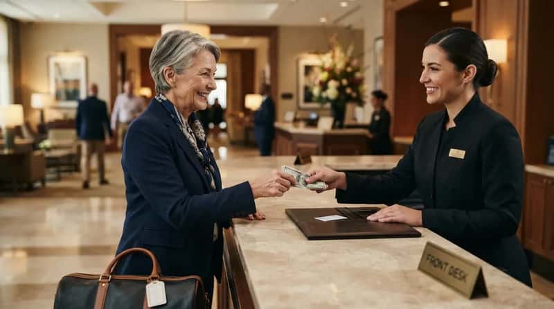 #2 - They Tip the Front Desk, Not Just Housekeeping (Image Credits: Gemini)