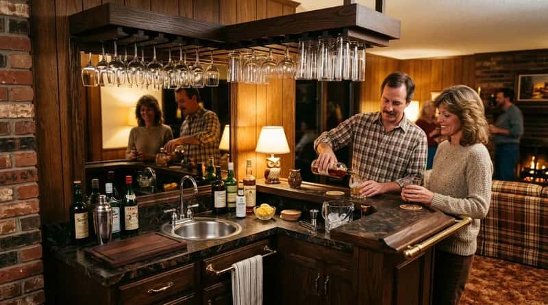 #35 - The Built-In Wet Bar That Said "Adults Live Here" (Image Credits: Gemini)