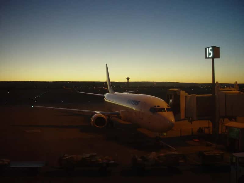 12. Book Early Morning Flights to Avoid Cascading Delays (By Leon Brooks, Public domain)
