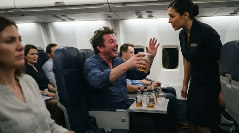 #12 - Overdoing It on In-Flight Drinks (Image Credits: Gemini)