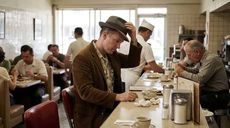 #14 - Men Kept Their Hats On Until They Sat Down - Then Off They Came (Image Credits: Gemini)