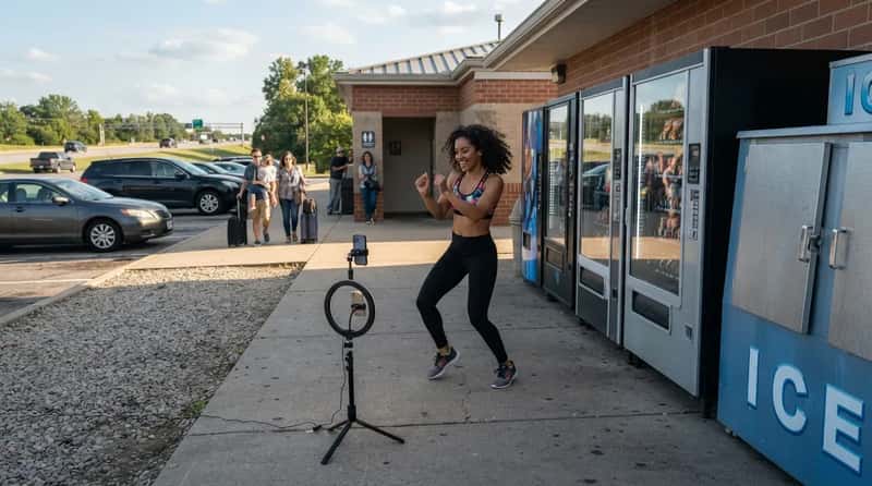 #6 - Filming Dance Videos Next to the Vending Machines (Image Credits: Gemini)