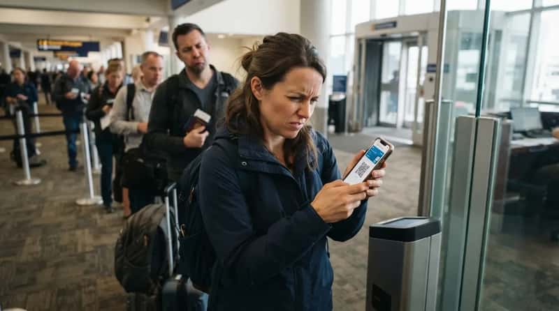 #22 - Squinting at a Boarding Pass Like It's Foreign Technology (Image Credits: Gemini)