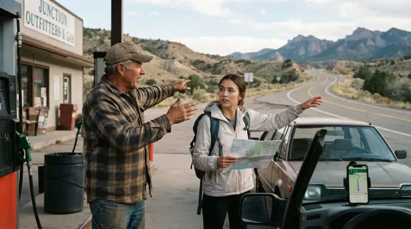 13. They Ask a Local About the Road Ahead, Not Just Google (Image Credits: Gemini)