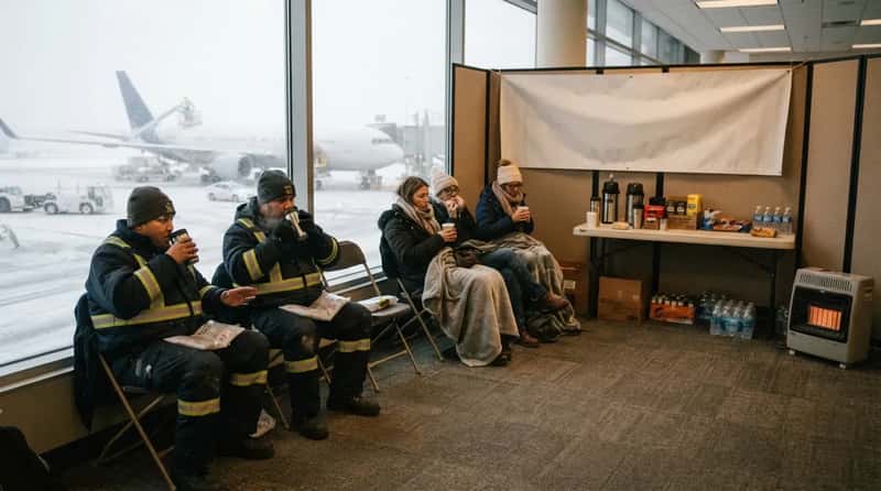 10. Warming stations open for staff and travelers alike (Image Credits: Gemini)