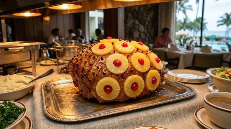 #3 - Pineapple Ham with Maraschino Cherries (Image Credits: Gemini)