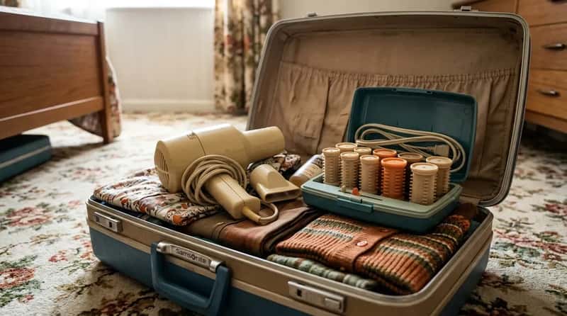#13 - Packing a Full-Sized Hair Dryer and Hot Rollers (Image Credits: Gemini)