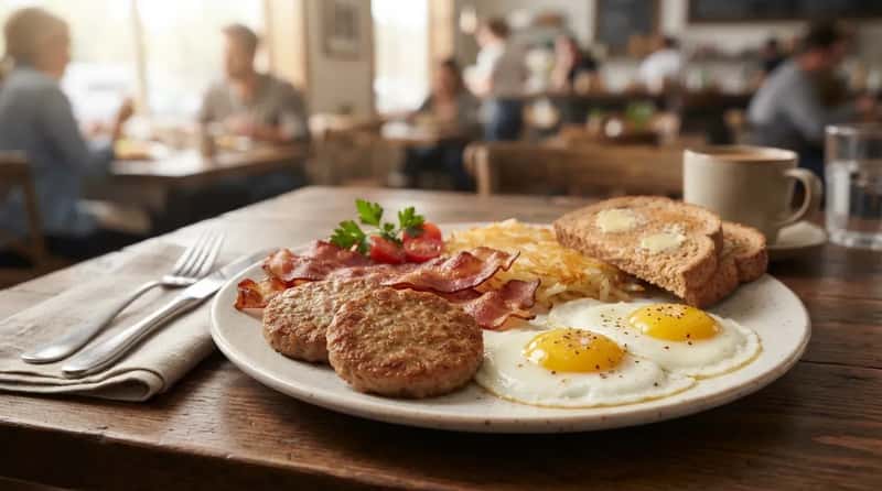 #9 - Turkey Sausage or Turkey Bacon Instead of the Regular Stuff (Image Credits: Gemini)