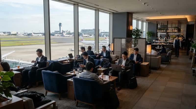 #6 - Amex Centurion Lounge, Tokyo Haneda: The Five-Hour Layover Cap (Image Credits: Gemini)