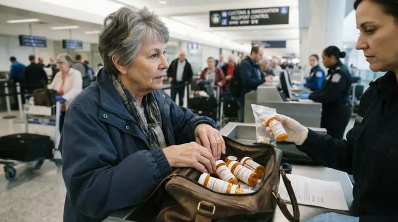 #9 - The Pill-Bottle Rule That Surfaces Overseas (Image Credits: Gemini)