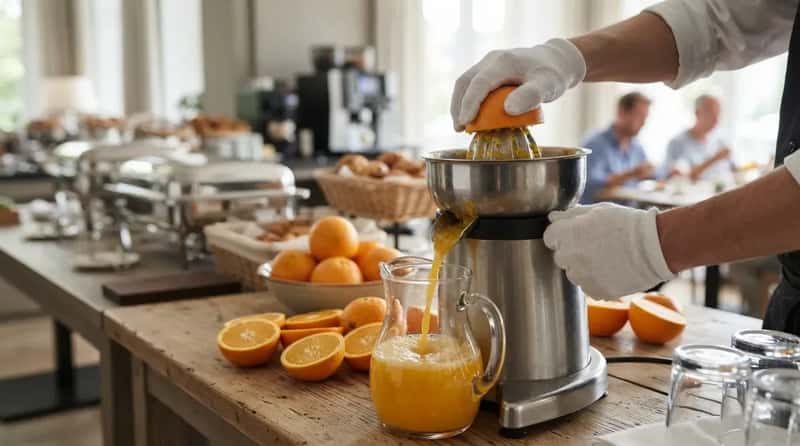 #5 - Fresh-Squeezed Orange Juice, Poured From an Actual Orange (Image Credits: Gemini)