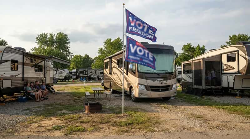 #7 - Political Flags Are the Fastest Way to Split a Campground (Image Credits: Gemini)