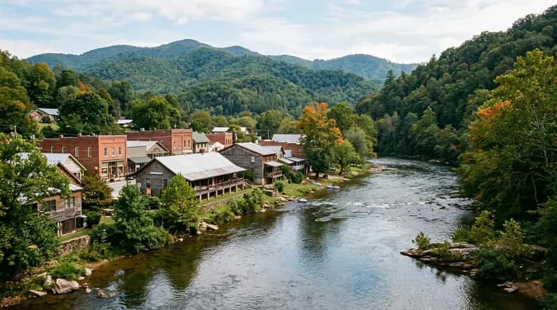 #19 - Dillsboro: A River Village Frozen in a Good Way (Image Credits: Gemini)