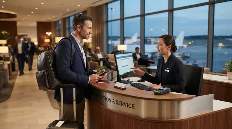 #14: They Ask the Lounge Desk About Delays, Not the Gate Line (Image Credits: Gemini)