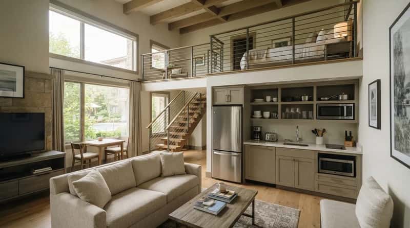 #16 - Extended-Stay Loft Suites Meant for Long Bookings (Image Credits: Gemini)