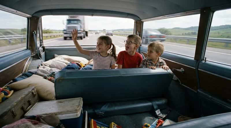 #10 - The Backward-Facing "Way-Back" Seat That Felt Like a Private Kingdom (Image Credits: Gemini)