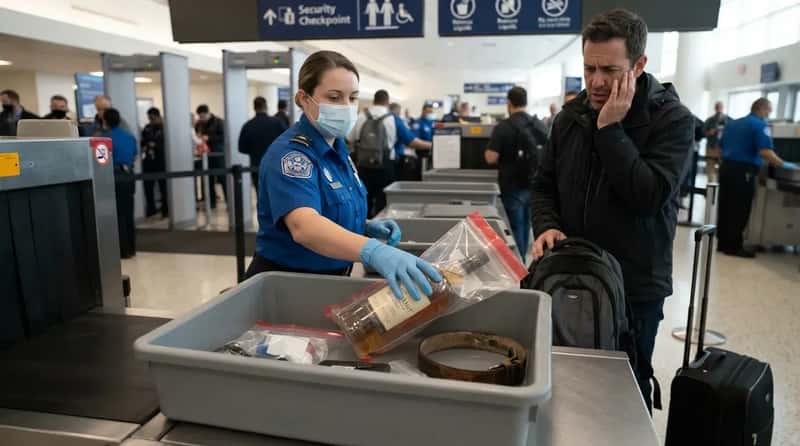 #15 - The Full-Size Liquor Bottle That Gets Confiscated at the Second Security Line (Image Credits: Gemini)