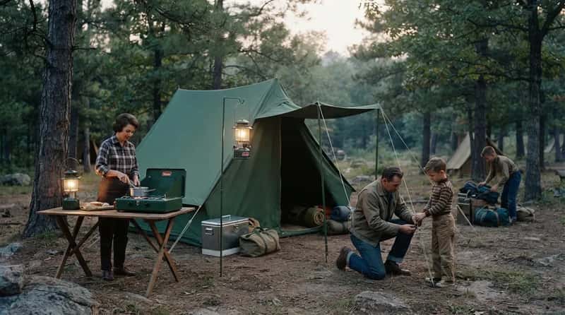 #6 - Real Tent Camping With Lanterns Instead of Glamping Gear (Image Credits: Gemini)