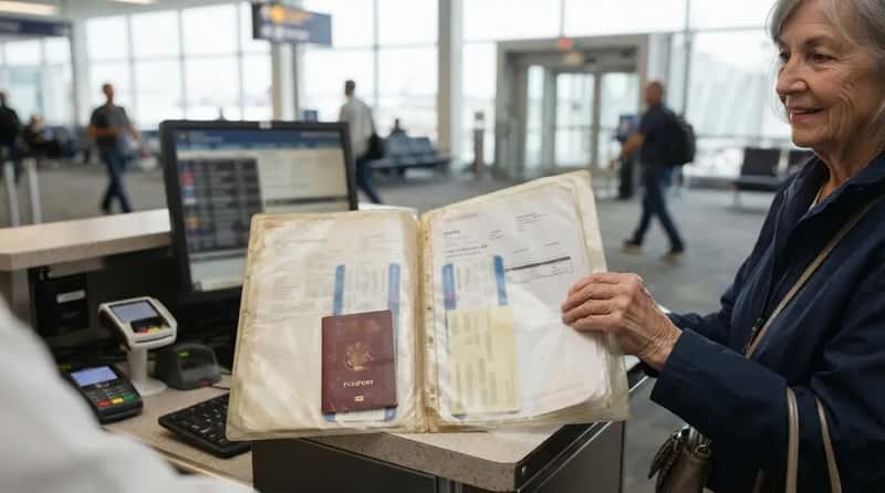 13. They Keep Every Travel Document in a Labeled Plastic Sleeve (Image Credits: Gemini)