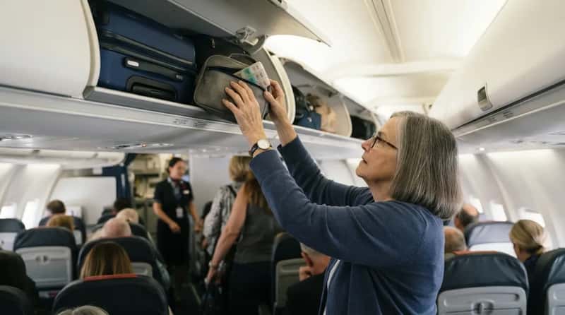 9. The Medication Bag Buried in the Overhead Bin (Image Credits: Gemini)