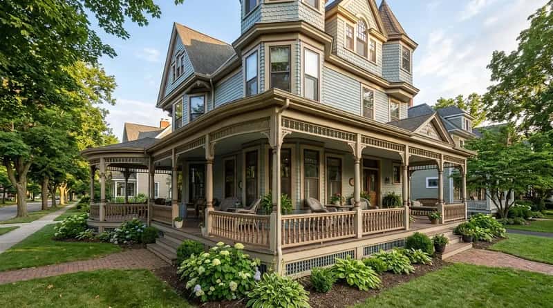 #25 - The Full-Width Wraparound Porch (Image Credits: Gemini)