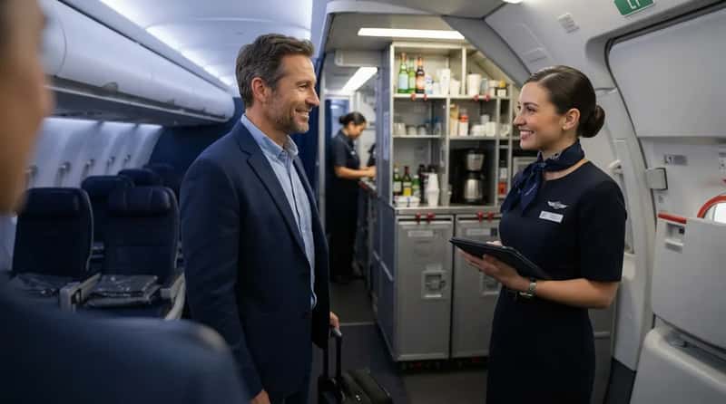 #6 - They Talk to Flight Attendants Early, Not During an Emergency (Image Credits: Gemini)