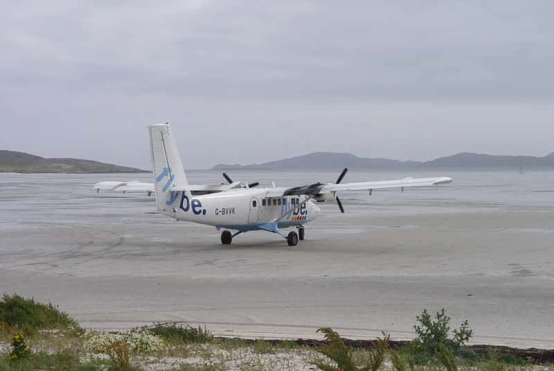 9. Barra International Airport, Scotland - The Only Airport That Uses a Beach as Its Runway (By KaiBorgeest, CC BY-SA 4.0)