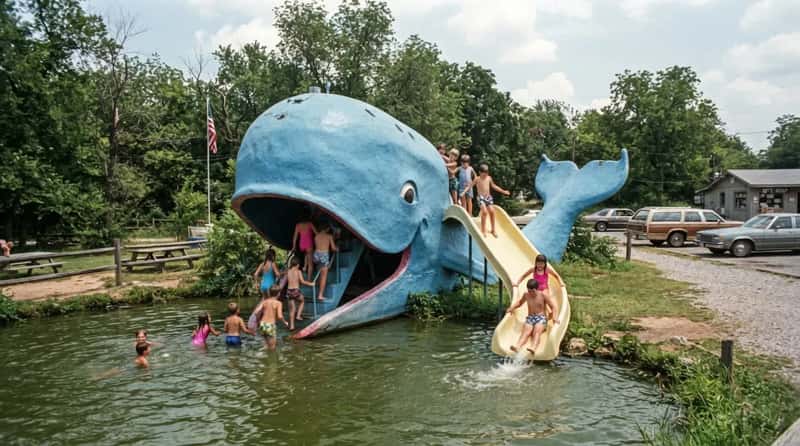 #3 - The Blue Whale of Catoosa and Route 66's Strangest Swimming Hole (Image Credits: Gemini)