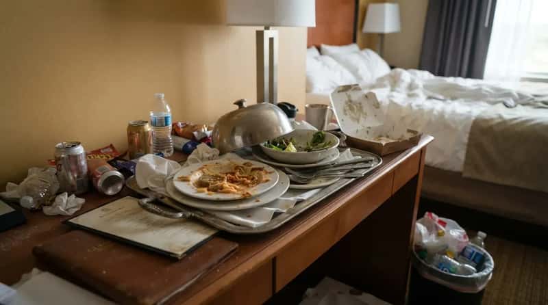 #6 - Turning Room Service Trays Into Permanent Furniture (Image Credits: Gemini)