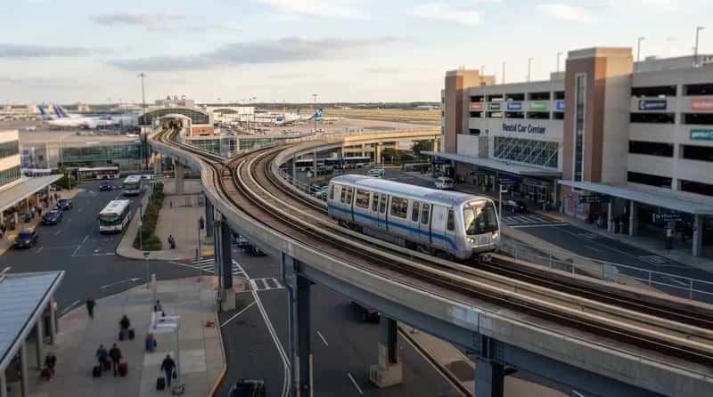 #12 - Newark (EWR): Rental Cars on the AirTrain Loop (Image Credits: Gemini)