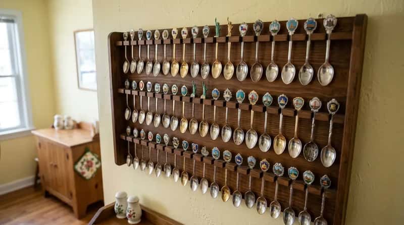 #17 - The Souvenir Spoon Rack as a Statement Wall Piece (Image Credits: Gemini)