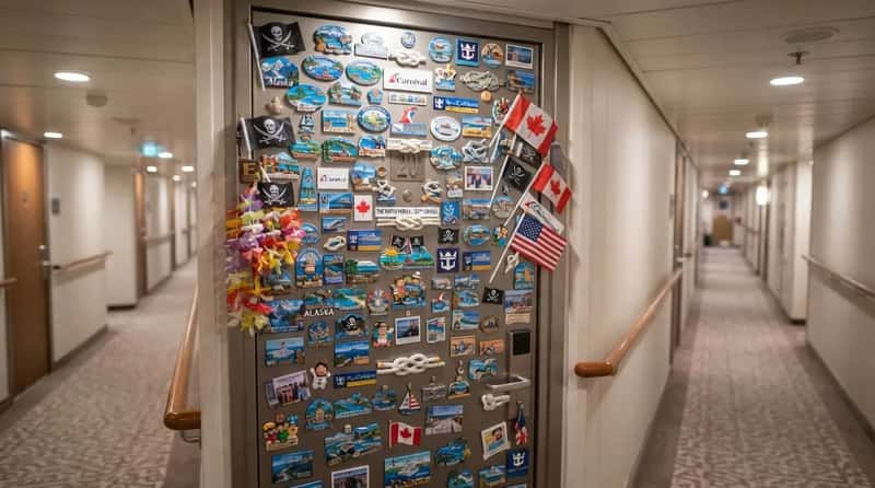 #24 - Their Cabin Door Is Wearing Magnets and Flags (Image Credits: Gemini)