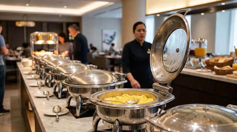 #5 - Leaving the Chafing Dish Lids Wide Open (Image Credits: Gemini)