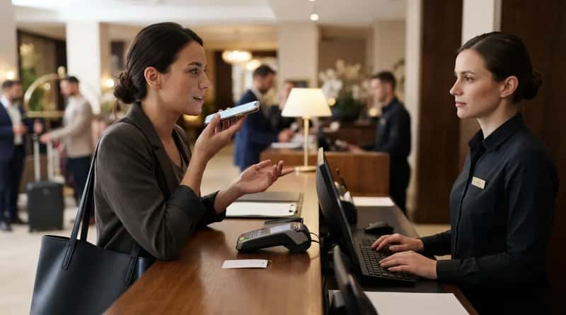 #13 - The Guest Who Checks In Entirely on Speakerphone (Image Credits: Gemini)