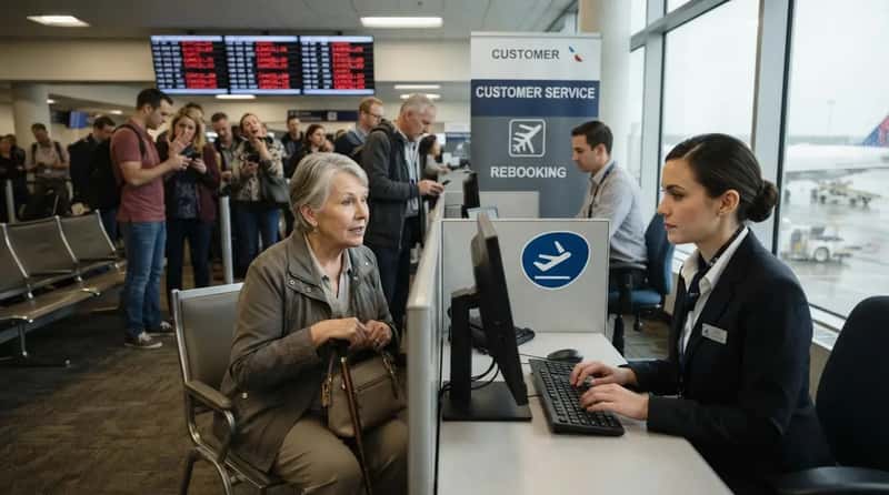#4 - Rebooking a "Sensitive Traveler" First When a Flight Cancels (Image Credits: Gemini)