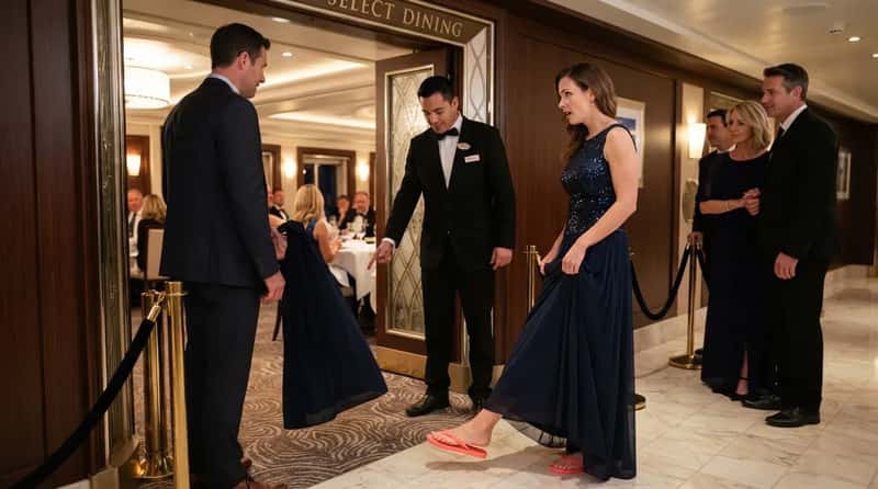 #24 - The Gown With Beach Flip-Flops Underneath (Image Credits: Gemini)