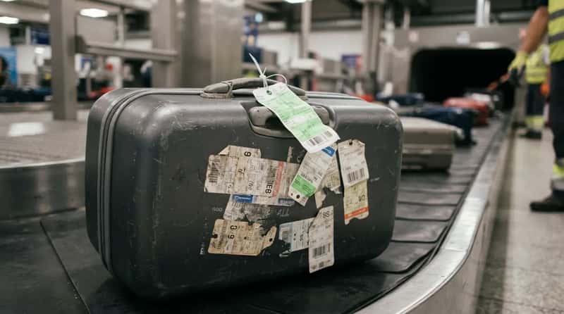 #20 - Leaving Old Flight Tags Stuck to the Suitcase (Image Credits: Gemini)